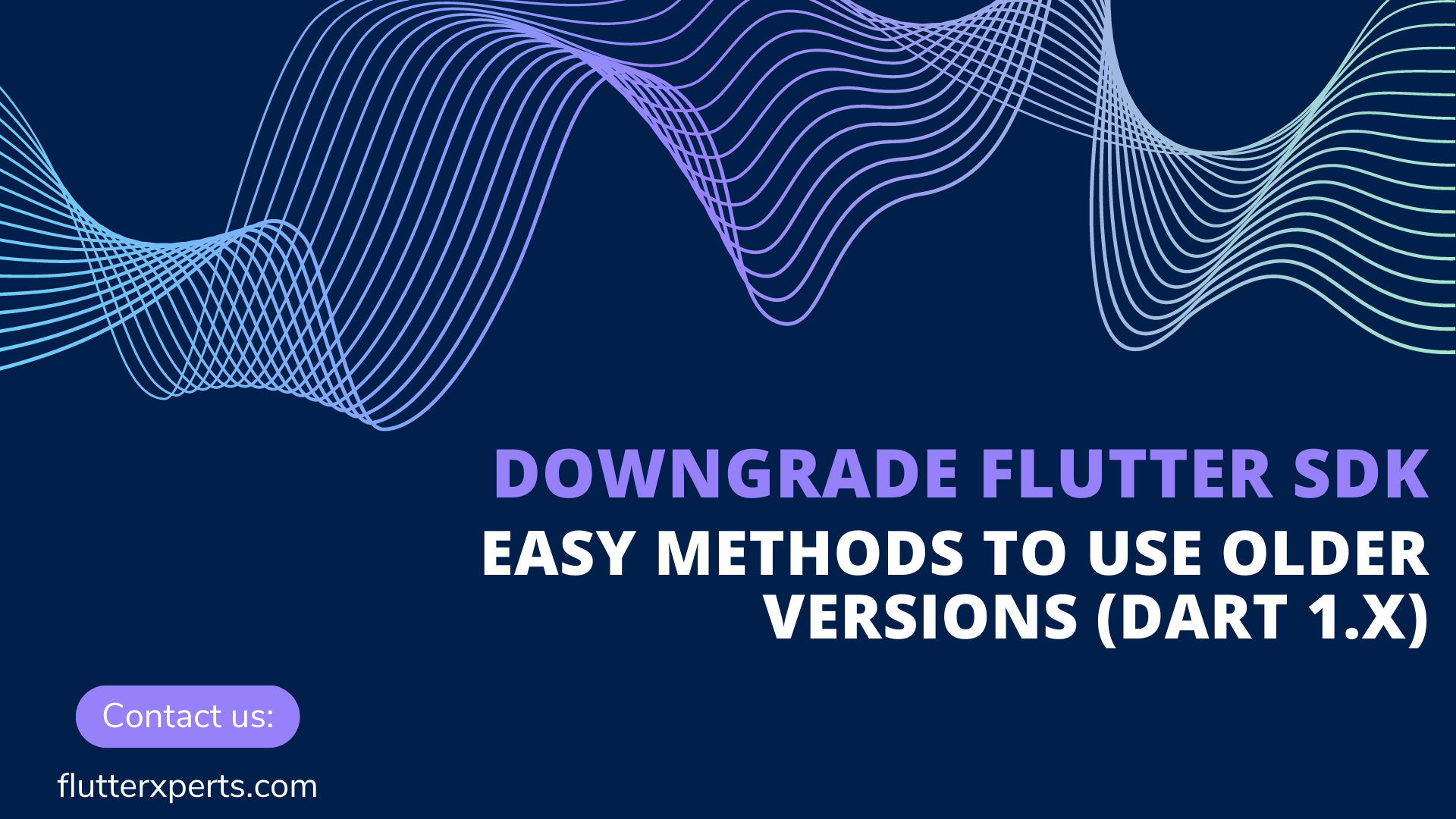 Downgrade Flutter SDK: Easy Methods to Use Older Versions (Dart 1.x)